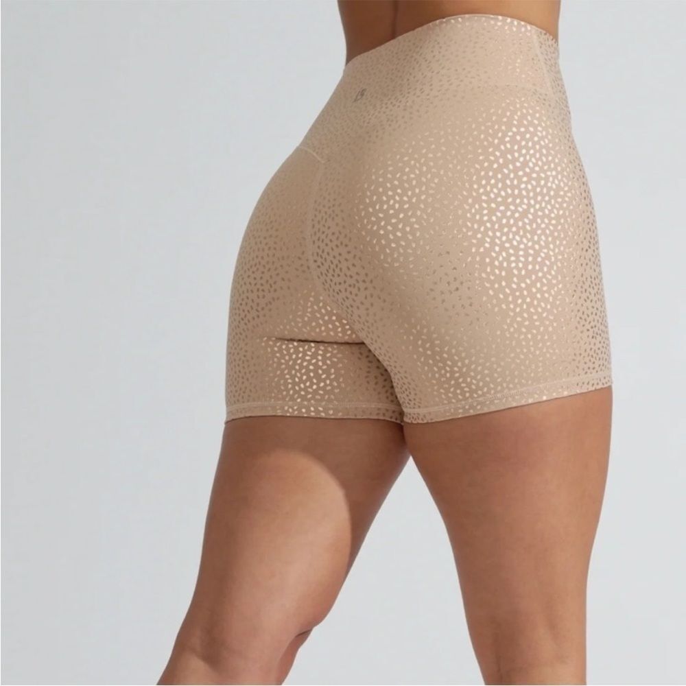 Women's Tan High-Waisted Shorts